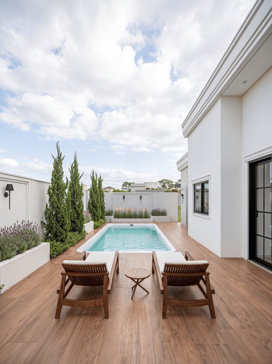 Deck e piscina da Casa Merlot
